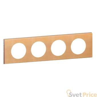 Рамка 4-постовая Legrand Celiane клен 069214