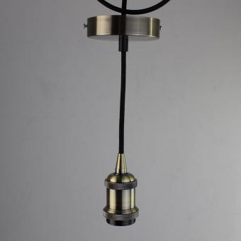 Ретро патрон с подвесом E27 Бронза Sun Lumen 056-588
