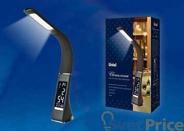 Настольная лампа (UL-00001816) Uniel TLD-542 Black/LED/300Lm/5000K/Dimmer