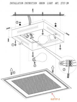 Настенный светильник Odeon Light Ulen 2737/2W