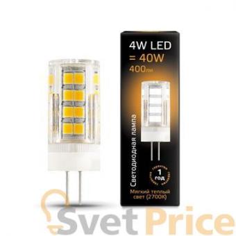 Лампа светодиодная G4 4W 2700К кукуруза прозрачная 107307104