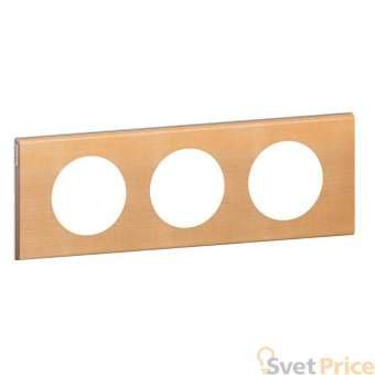 Рамка 3-постовая Legrand Celiane клен 069213