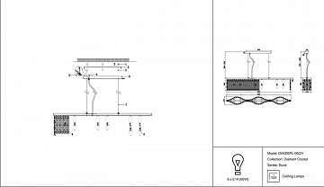 Подвесная люстра Maytoni Dune DIA005PL-06CH