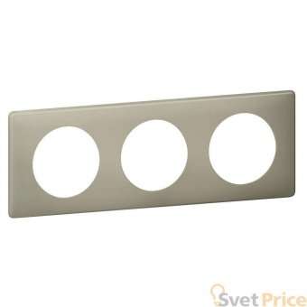 Рамка 3-постовая Legrand Celiane грин перкаль 066713