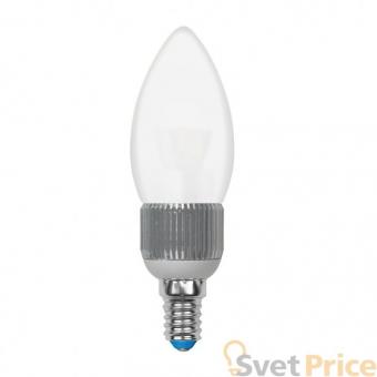 Лампа светодиодная диммируемая (08747) E14 5W 3000K свеча матовая LED-C37P-5W/WW/E14/FR/DIM