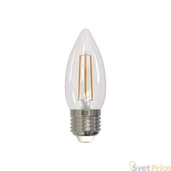 Лампа светодиодная филаментная (UL-00005167) Uniel E27 11W 4000K прозрачная LED-C35-11W/4000K/E27/CL PLS02WH