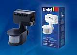 Датчик движения (02641) Uniel USN-10-180R-1200W-3LUX-12M-0,6-1,5m/s-BL