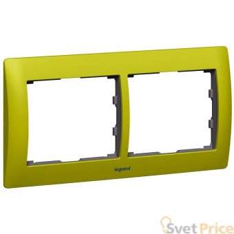 Рамка 2-постовая Legrand Galea Life волшебный зеленый 771922