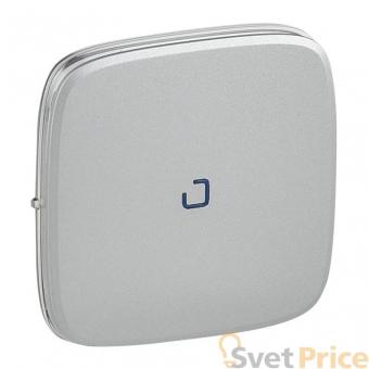 Лицевая панель Legrand Valena Allure выключателя перекрестного с подсветкой алюминий 755277