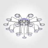 Потолочная люстра с пультом ДУ Eurosvet Spider 80109/21 хром/синий+фиолетовый