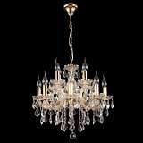 Подвесная люстра Crystal Lux Ines SP8+4 Gold/Transparent