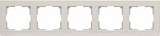 Рамка Stark на 5 постов слоновая кость WL04-Frame-05-ivory 4690389059360