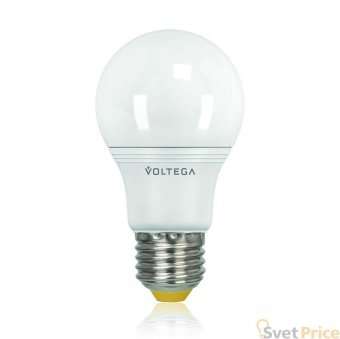 Лампа светодиодная Voltega E27 8W 2800К шар матовый VG2-A2E27warm8W 5735