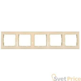 Рамка 5-постовая Legrand Valena слоновая кость 774355