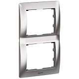Рамка 2-постовая Legrand Galea Life хром 771936