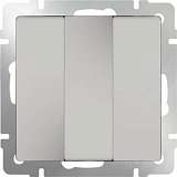 Выключатель трехклавишный слоновая кость WL03-SW-3G-ivory 4690389073434