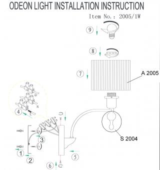 Бра Odeon Light Viga 2005/1W