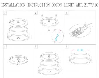 Настенный светильник Odeon Light Yun 2177/1C
