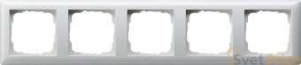 Рамка 5-постовая Gira Standard 55 чисто-белый глянцевый 021503