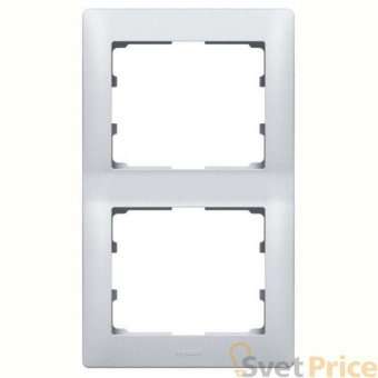 Рамка 2-постовая Legrand Galea Life алюминий 771306