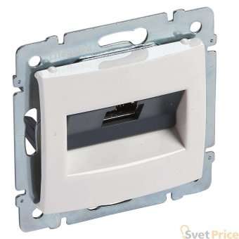 Розетка компьютерная RJ45 Legrand Valena STP 10 GIGA белая 770072