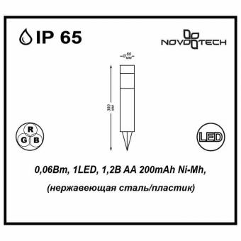 Светильник на солнечных батареях Novotech Solar 357201
