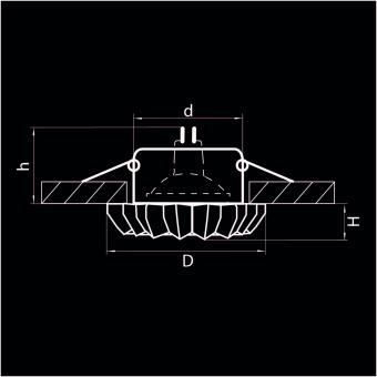 Встраиваемый светильник Lightstar Solo Ray 002120