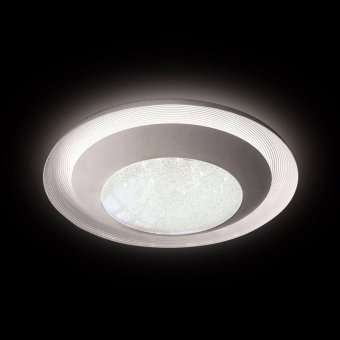 Потолочный светодиодный светильник Ambrella light Orbital Crystal Sand FS1261 WH/SD 72W D790