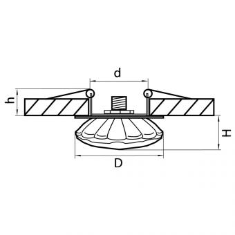 Встраиваемый светильник Lightstar Bomo 004512R