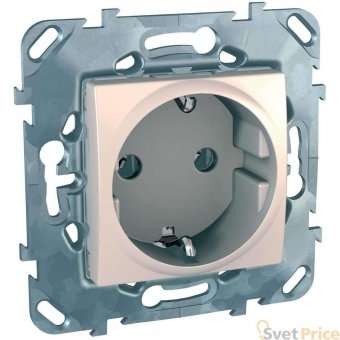 Розетка Schneider Electric Unica с/з без шторок 16A 250V MGU5.036.25ZD