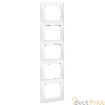Рамка 5-постовая Legrand Galea Life белая 771009