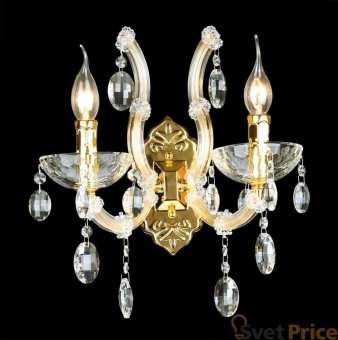 Бра Crystal Lux Hollywood AP2 Gold