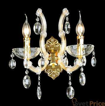 Бра Crystal Lux Hollywood AP2 Gold