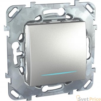 Переключатель одноклавишный с подсветкой Schneider Electric Unica MGU5.205.30NZD