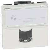 Розетка компьютерная RJ45 Legrand Mosaic UTP 5 кат белая 076554