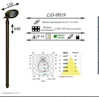 Уличный светильник LD-Lighting LD-P019