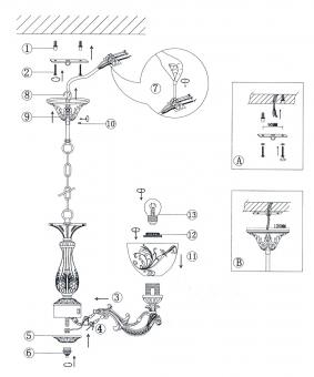 Подвесная люстра Odeon Light Nueli 2563/3