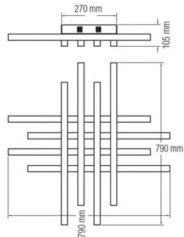 Потолочный светодиодный светильник Horoz Trend белый 019-009-0085