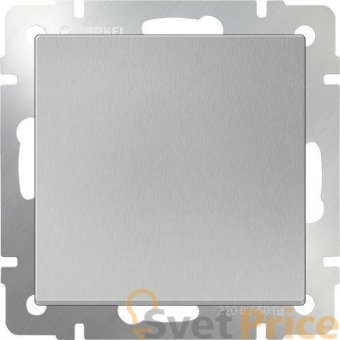 Перекрестный переключатель одноклавишный серебряный WL06-SW-1G-C 4690389073595
