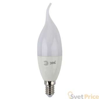 Лампа светодиодная ЭРА E14 9W 2700K матовая LED BXS-9W-827-E14