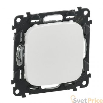 Заглушка с суппортом Legrand Valena Allure белая 755185