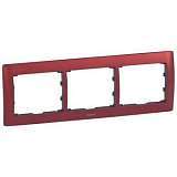 Рамка 3-постовая Legrand Galea Life волшебный красный 771903