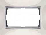 Рамка Snabb для двойной розетки слоновая кость WL03-Frame-01-DBL-ivory 4690389073144