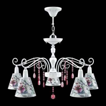 Подвесная люстра Lamp4you Provence E4-05-WM-LMP-O-13-CRL-E4-05-PK-DN