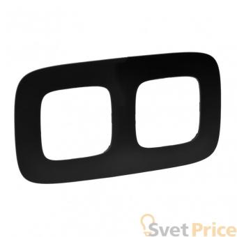 Рамка 2-постовая Legrand Valena Allure Матовый черный 754402