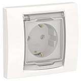 Розетка Schneider Electric Unica New с/з со шторками NU003718
