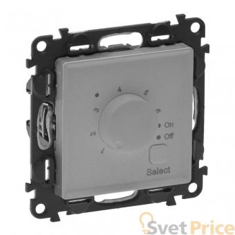 Регулятор тёплого пола Legrand Valena Life 16A 250V алюминий 752334