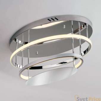 Потолочный светодиодный светильник Eurosvet Chic 90160/2 хром