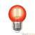 Лампа светодиодная филаментная (UL-00002986) Uniel E27 5W красный LED-G45-5W/RED/E27 GLA02RD