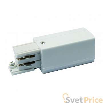 Ввод питания для шинопровода левый (09740) Uniel UBX-A02 Silver